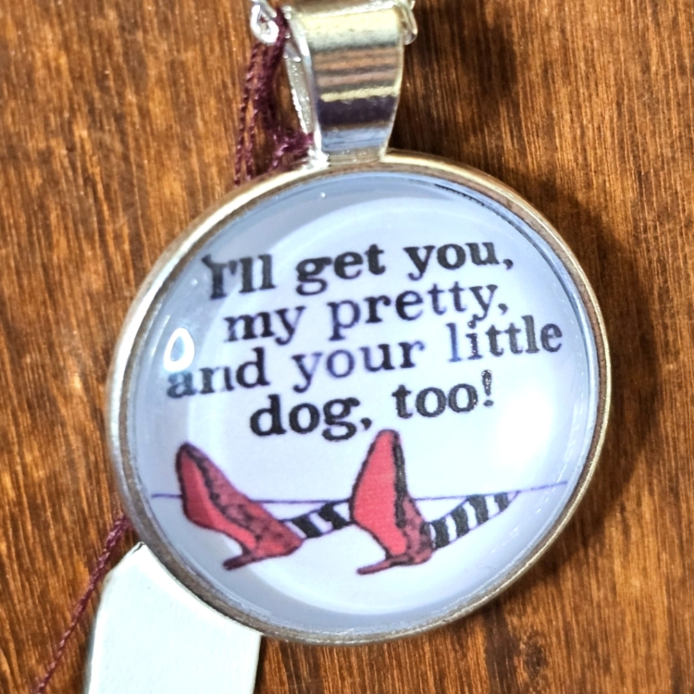 Glass dome Wiz Oz Wicked Witch necklace